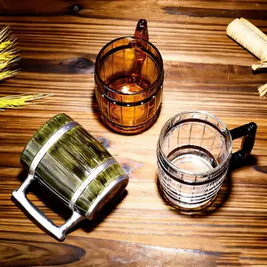 Pirate Bucket Beer Glass – A Nordic-inspired decorative beer glass designed specifically for men – an ideal gift item – Large Nordic Beverage Glass and Beer Bucket Glass – Unique Pirate-themed decorations. birthday travel fresh style coffee  tumbler water