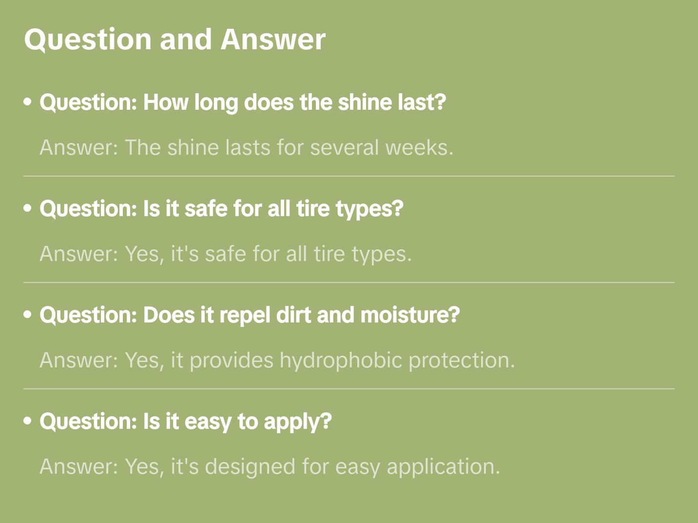 Armour Detail Supply - Tire+ Wet Tire Shine, Water-Based Tire Shine Spray for Lasting Shine, All Tires, Non Greasy, Durable and Hydrophobic Armour Detail Supply - Tire+ Wet Tire Shine, Water-Based Tire Shine Spray for Lasting Shine, All Tires, Non Greasy, Durable and Hydrophobic