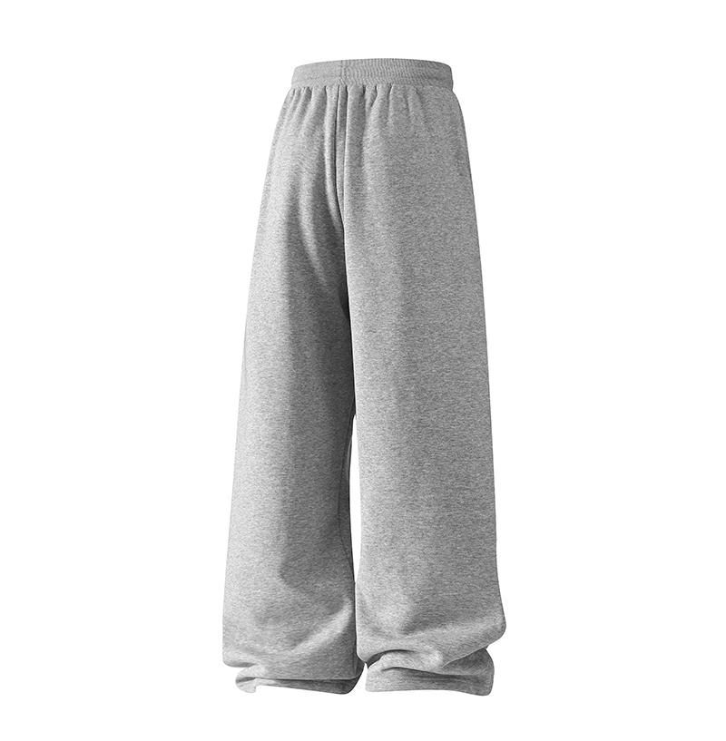 Men's Solid Thermal Lined Drawstring Waist Pants, Casual Comfy Loose Fitting Trousers for Fall & Winter, Men's Bottoms for Daily Wear, Relaxed Fit