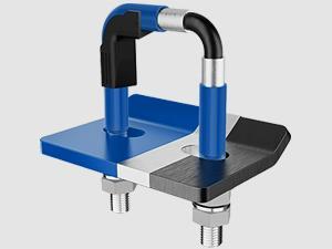 Nilight Trailer Hitch Tightener for 2 Inch Trailer Hitches Hitch Mount Anti Rattle Heavy Duty Steel with Rubber Cover Blue U Bolt Glossy Coating Plate Electrophoresis Anti-Rust Triple Protective