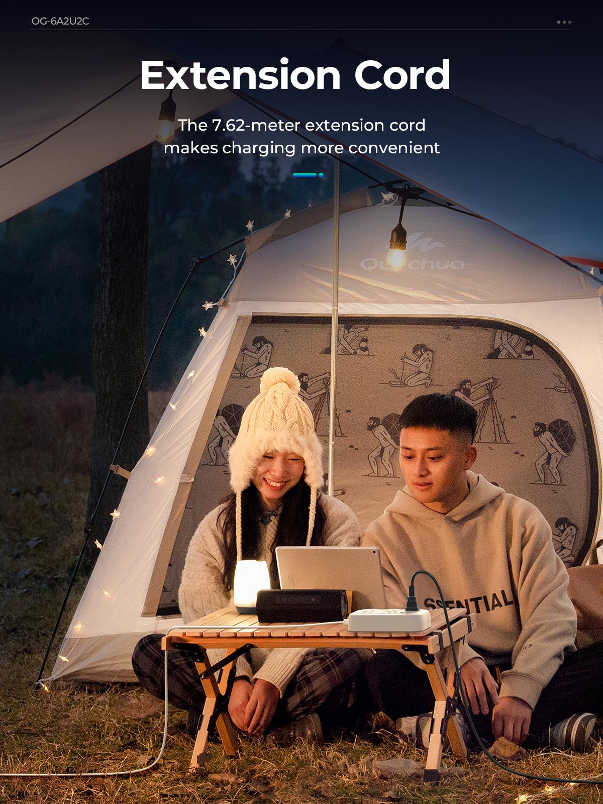 ORICO OG Series 10-in-1 Power Strip 6 AC Outlets 2 USB-A & 2 USB-C Ports Compact Surge Protector with Multiple Outlets for Home Office & Travel 1.5m/3m International Warranty Socket Adapters Plug Splitter-OG