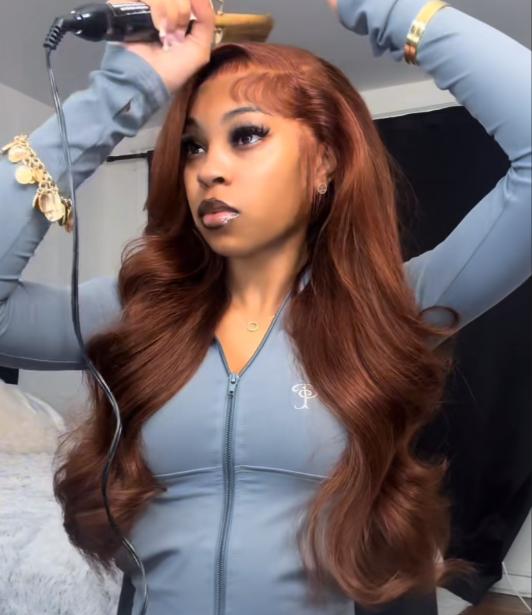 Cute Bein Ginger Brown Lace Front Wig Human Hair 13x6 Hd Transparent 613 Blonde Body Wave Lace Front Brown Wigs Human Hair for Women with Baby Hair