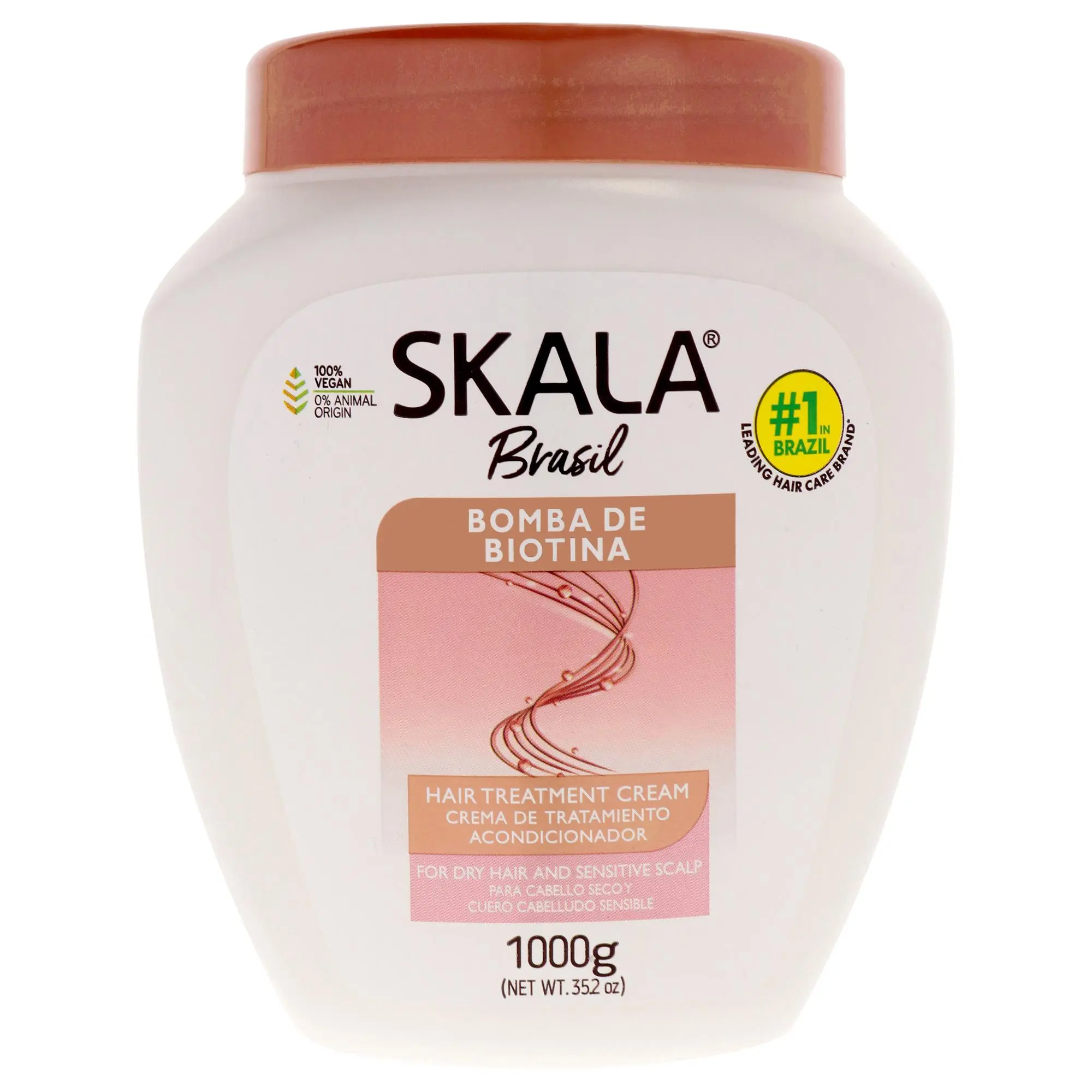 Skala Biotin Bomb Hair Treatment Conditioning Cream Jar, Unisex Haircare Conditioner - 35.2 fl oz