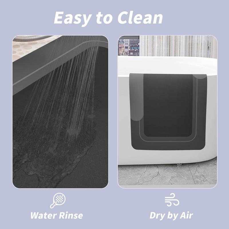 1pc super absorbent bathroom mat - quick drying, anti slip absorbent floor mat, soft and comfortable, suitable for bathrooms, showers, laundry rooms, bedrooms, living rooms, doorways, kitchens, printed design, machine washable, durable materials