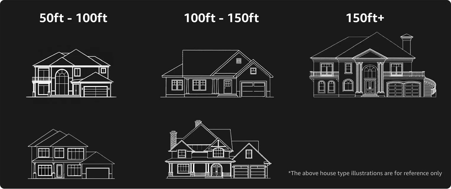 Lepro AI Permanent Outdoor Lights E1-60 100ft with 60 Triple-LED RGBIC+Warm/Cool White Smart Lighting App Control Alexa Google Enabled for Christmas Halloween