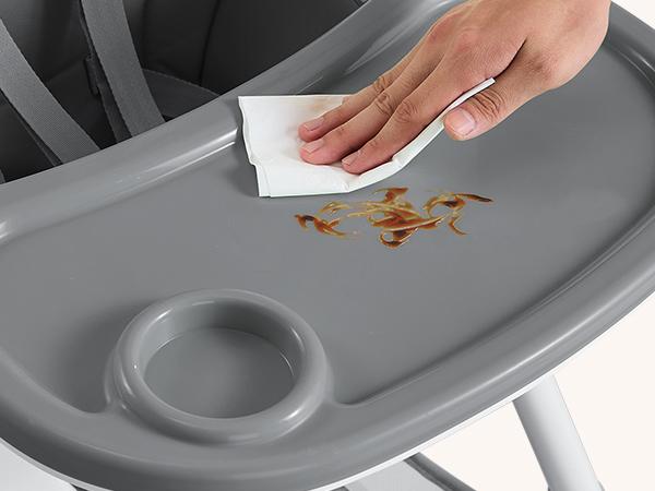 HARPPA 6-in-1 Foldable Baby High Chair, Baby Fedding Chair & Rocking Chair, Adjustable Heights, Booster Seat With 5-Point Safety Harness & Removable Tray, Easy to Clean, Baby Items, Toddler Christmas Gifts