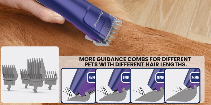 【Geoorood】 Geoorood Dog Grooming All-in-One Kit with Vacuum Brush 2.5L Large Pog, Stainless Steel Blades Lightweight Design 13KPa Suction Force Portable Cleaning Set #February Stock Up