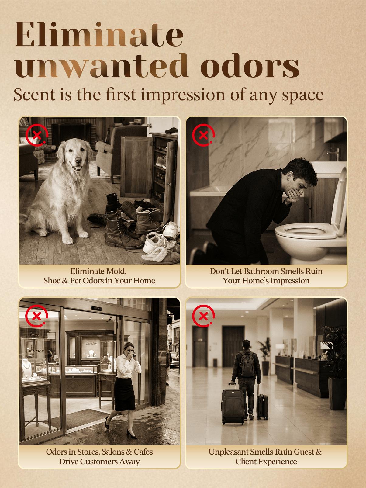 CoreFavor Waterless Essential Oil Diffuser with 120ml Oil, Portable Battery-Operated Cold Air Aroma Scent Machine, 4 Adjustable Intensity Levels, Quiet Diffuser for Bedroom, Office, Bathroom&Car