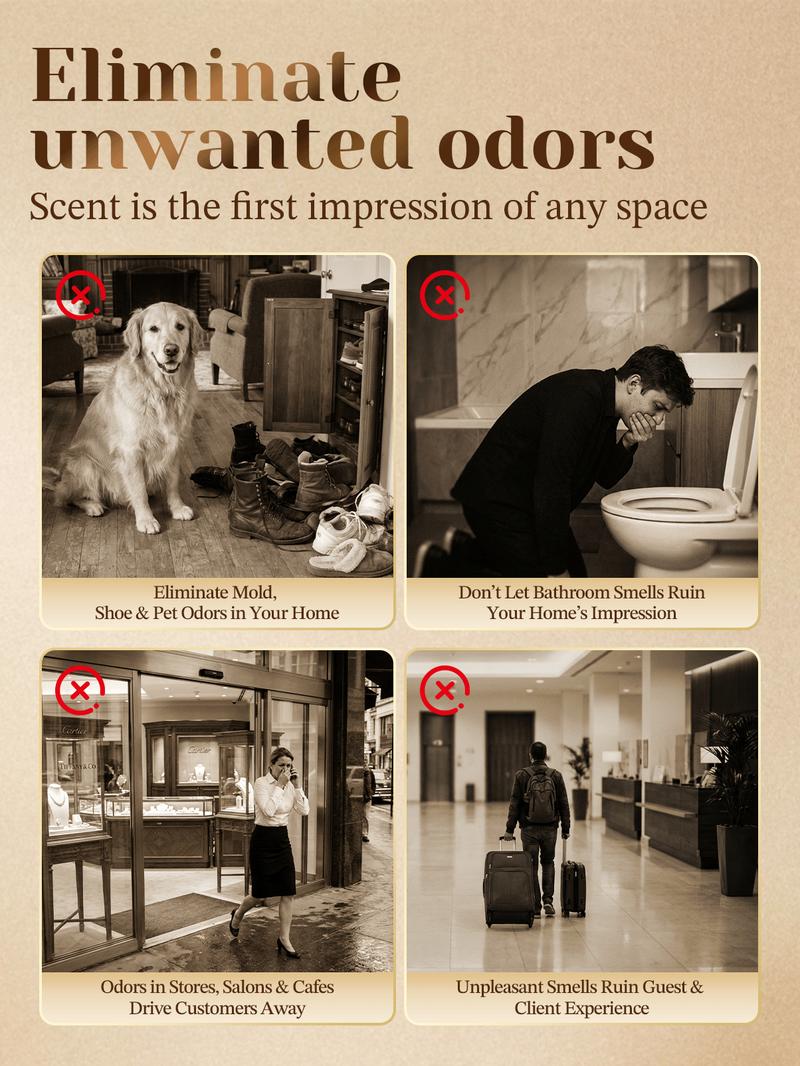 CoreFavor Waterless Essential Oil Diffuser, 4.06fl oz(120ml) Portable Battery Operated Cold Air Aroma Scent Machine, 4 Adjustable Intensity Levels, Quiet Diffuser for Bedroom, Office, Bathroom, Car