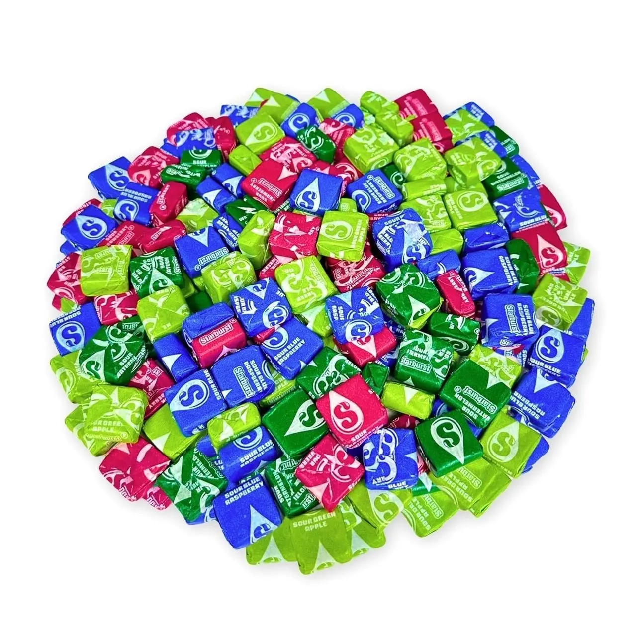 ASSORTIT X STARBURST Sour Fruit Chews, 1.5 lb (24 oz) Bulk Bag - Assorted Sour Flavors, Individually Wrapped Resealable Candy for Sharing, Parties & Snacking
