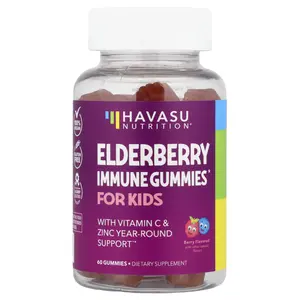 Havasu Nutrition Elderberry Immune Gummies For Kids, Berry, 60 Gummies