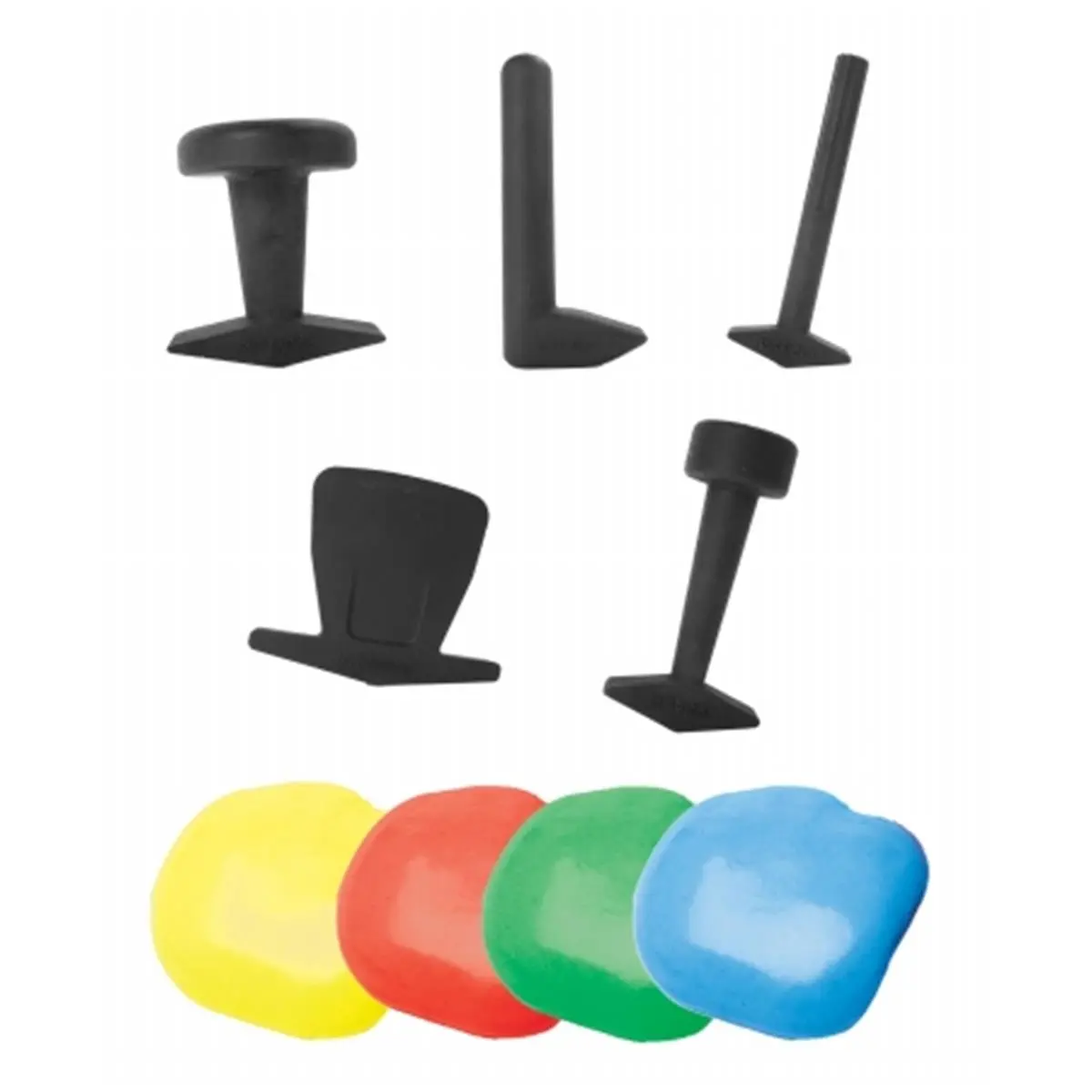 212 MAIN Theraputty Set, Medium Resistance, 5 Tools, 4 x 6 oz Putty (Yellow, Red, Green, Blue) for Sports & Outdoor Fitness Exercise, Five Tools