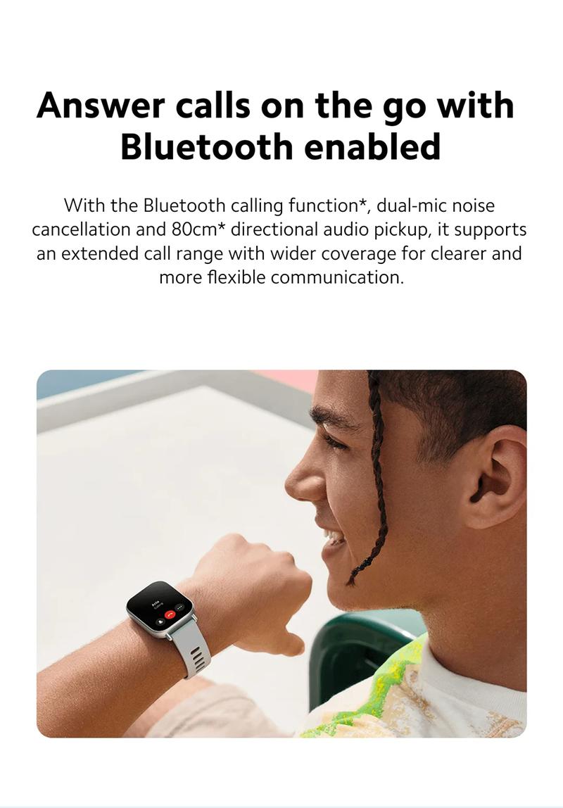 Xiaomi Redmi Watch 5 Active Smartwatch, 2.0" LCD Display, 18 Days of Battery Life, 140+ Sports Modes, 5ATM Waterproof, Bluetooth Calling Wearable Monitoring Resistance Smartphone Charging Screen Wristwatch