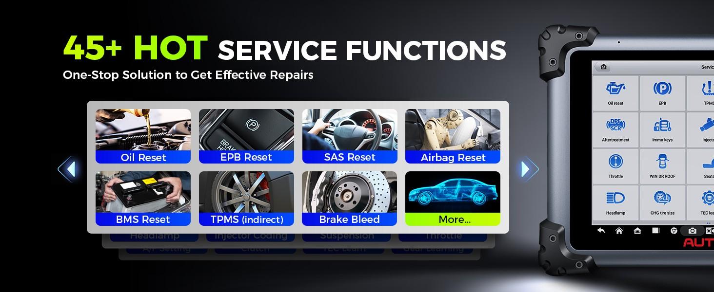 Autel MaxiSys Elite II Pro Car Diagnostic Scan Tool J2534 Reprogramming Tool as Ultra MS908S Pro II,40 Reset Service w/CAN FD & Do IP, Active Test 2-Years Free Update