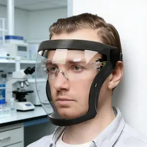 High-definition transparent protective face shield, dustproof and protective cycling goggles, suitable for daily life, laboratory use and outdoor activities.