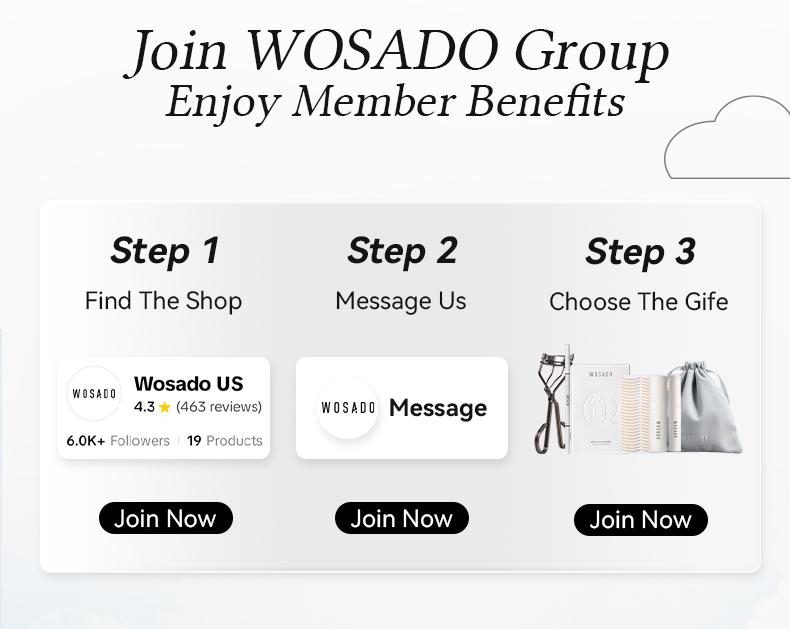 Wosado Soft Magnetic Eyelashes All-in-One Box, Destination Collection, Reusable, Glue-Free, Waterproof, Lightweight, Natural Style, Makeup Cosmetic