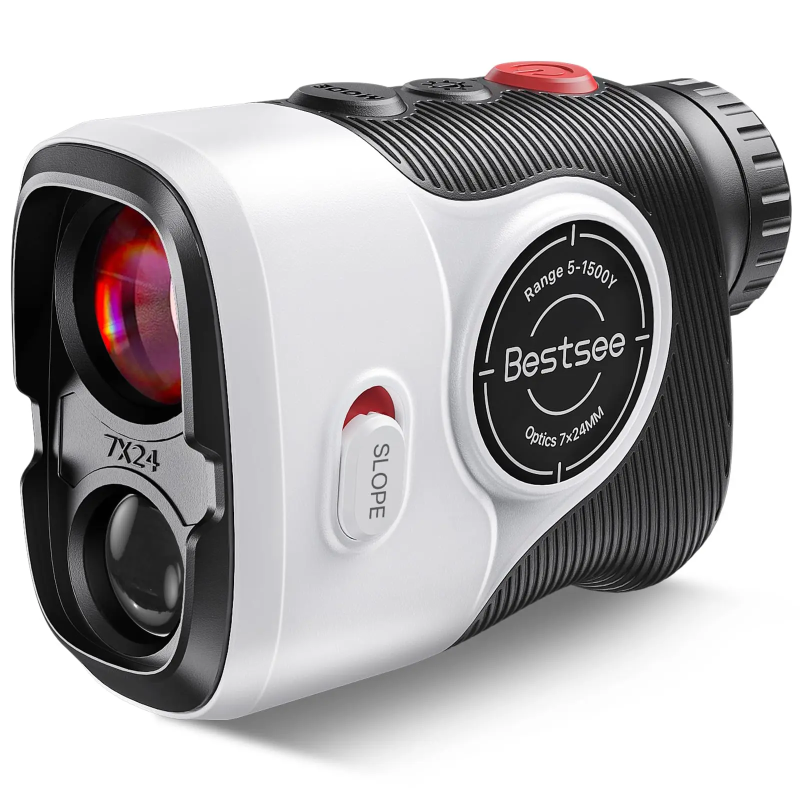Golf Laser Rangefinder, 1500Y Range Measuring Tool with Slope, 0.3s Flagpole Locking Vibration, 7X Magnification, Magnet Stripe, 85% Transmission Lens for Golfing, Men’s Golf Accessory