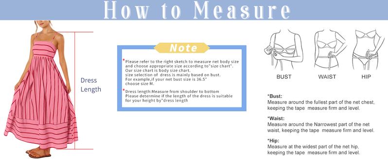 Ebossy Women's Summer Striped Back Smocked Maxi Dress Sleeveless Sexy Spaghetti Strap Cut Out Flowy Swing Long Dress Casual Womenswear