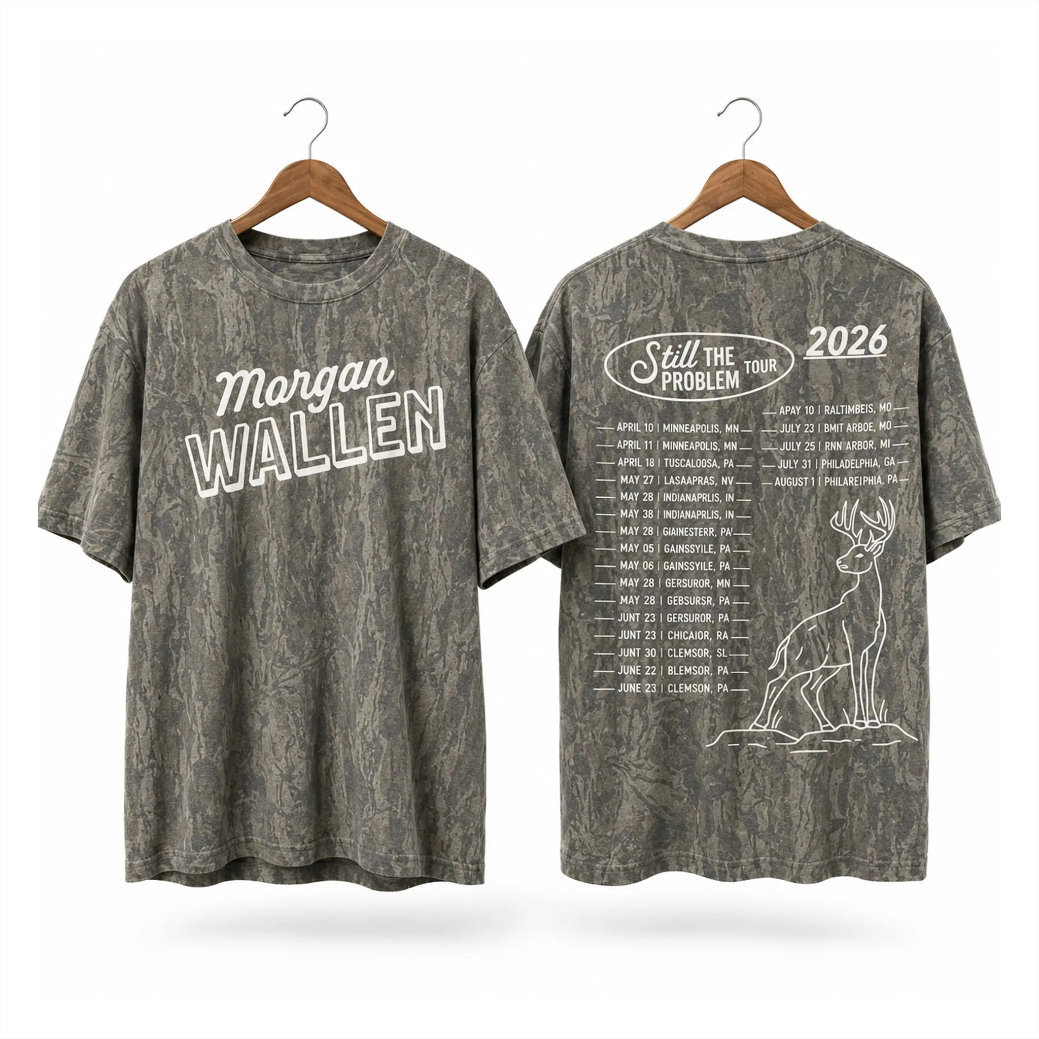 2026Wallen Tour Merch Camo Unisex T-Shirt