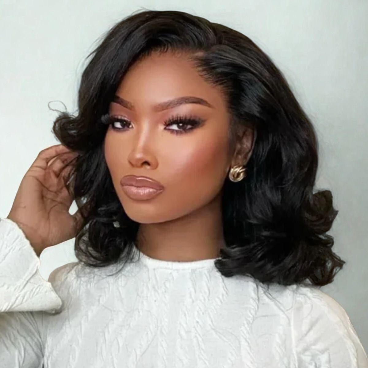 [Free Upgraded 7x6 Lace] Menglle Hair Glueless 250% Density 7x6 Lace Closure Wig Bouncy Body Wave Pre Cut Pre Bleached Ready Go Wigs Side Part#springfresh#GiftedInLove