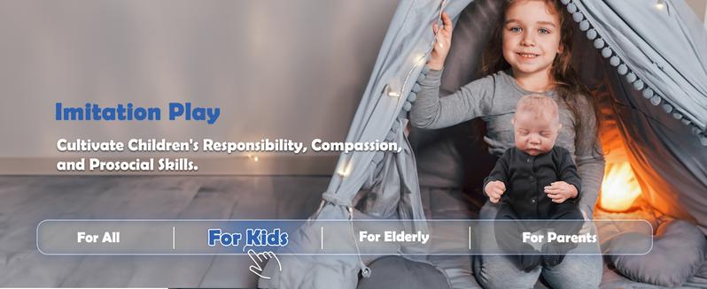 [WOOROY] Reborn Baby Dolls - 18 In Realistic Baby Doll Boy Levi Lifelike Newborn Baby Real Looking Birthday & Christmas Gift Toy with Full Accessories for Age 3+