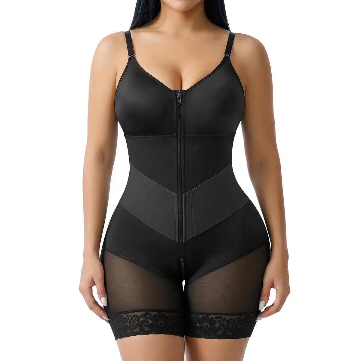YIANNA V-Shaped Shapewear Moldeadoras Faja for Women Tummy Control  with Zipper Closure Womenswear Moldadoras Faja