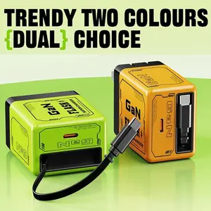 2-in-1 Retractable Travel Charger, Fast Charging, with Retractable Cable, Convenient Storage, Suitable for Travel, Compatible with iPhone, Type-C Compatible with iPhone 16/15/Pro/Pro Max, Compatible with Samsung Galaxy Series, Expandable Fast Charging