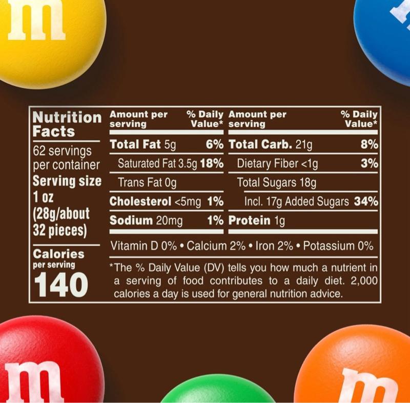 M&M’S Milk Chocolate Candy, 62 oz.