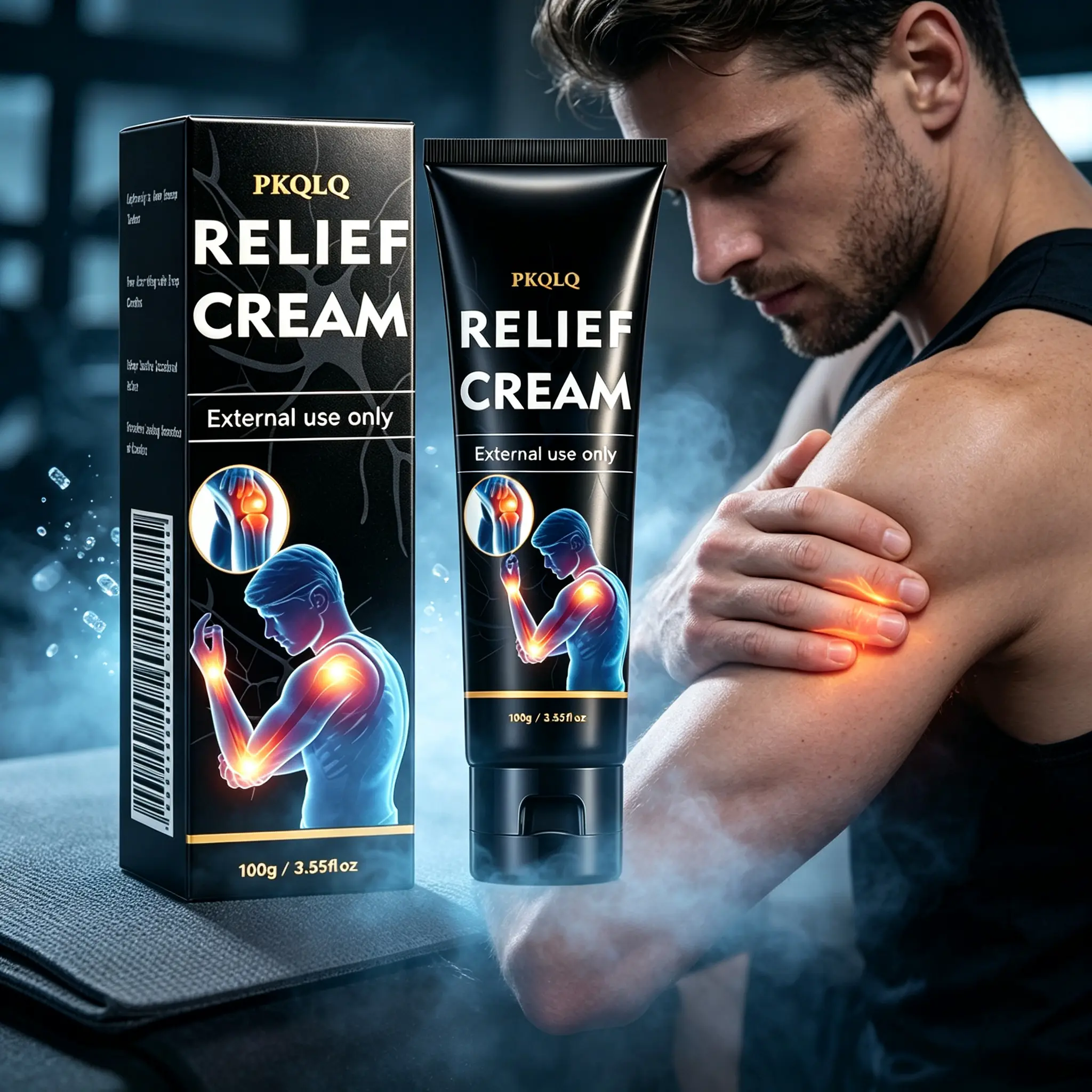 PKQLQ Relief Cream 3.55floz – Lightweight Skin Comfort Cream, Helps Soothe Dry Irritated Areas, Nourishing Formula for Hands Feet Elbows, Mild Fragrance-Free Moisturizer