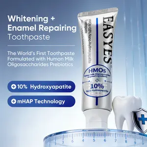 【Y】Easyes HMOs 10% Nano Hydroxyapatite toothpaste - fluoride free probiotics toothpaste anti-sensitivity enamel strengthening Fight Cavities fresh breath gum care toothpaste Fights Oral Bacteria