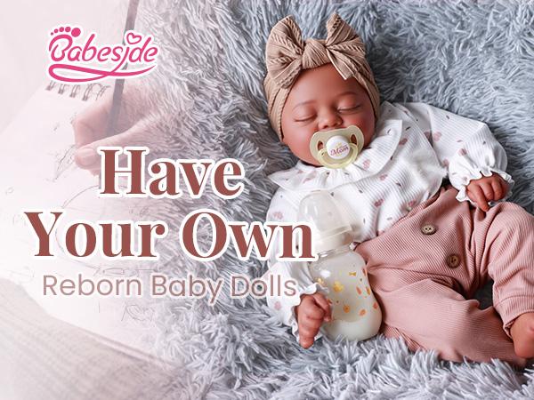 BABESIDE Lifelike Reborn Baby Dolls Black Girl Callie - 20 - Inch Soft Body Realistic Newborn Baby Doll Poseable Limbs Real Life Baby Dolls with Clothes and Toy Gift for Kids Age 3+ Rebornbabydoll BABESIDE Lifelike Reborn Baby Dolls Black Girl Callie - 20 - Inch Soft Body Realistic Newborn Baby Doll Poseable Limbs Real Life Baby Dolls with Clothes and Toy Gift for Kids Age 3+ Rebornbabydoll