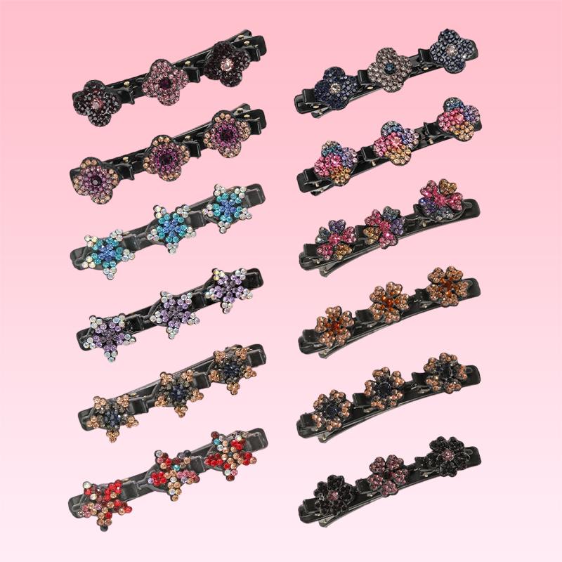 BBEUU TikTokShopBlackFriday Handmade 4-Leaf Clover Hair Clip – Lucky Charm Green Floral Resin Barrettes for Women & Girls