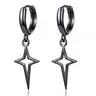 Cross star earrings, personalized punk style, fashionable adult earrings, suitable for parties, birthdays, and other occasions, unisex, unique jewelry.