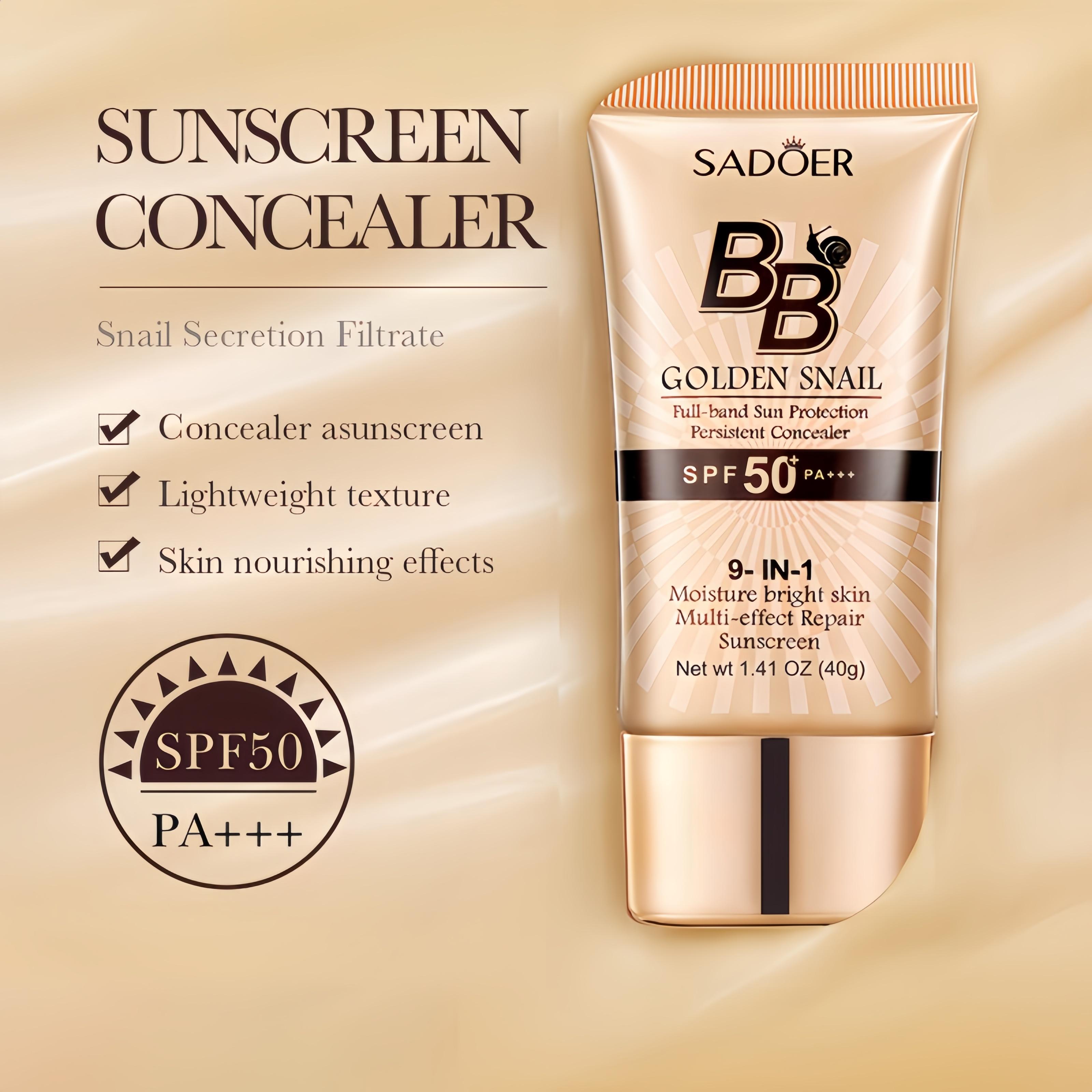High-coverage waterproof snail BB cream - matte finish, long-lasting moisturizing and oil control, creates a natural makeup look, refreshing and non-greasy, perfect for makeup beginners, a great gift for Mother's Day, Christmas, and Valentine's Day.