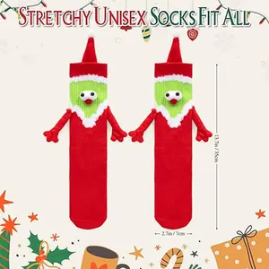 Holding Hands Socks,Magnetic Hand HoldingSocks,Couple Novelty Socks,Cartoon Funny Gifts forWomen&Men,Teens, Family,Party,Christmas,Funny&CrazySocks