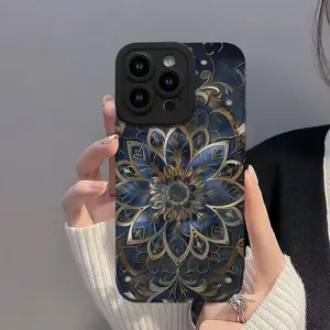 Premium Feel Sapphire Pattern Phone Case for iPhone 17 Pro Max 16 15 Plus 14 13 12 11 Pro, Ultra Thin Lightweight Soft Rubber Shockproof Protective Phone Cover