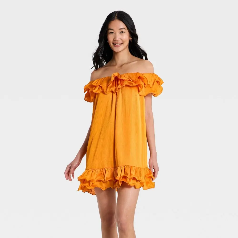 Women's Ruffle Mini Dress - A New Day