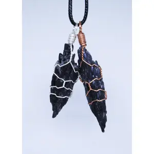 Black Kyanite Wire Wrapped Pendant