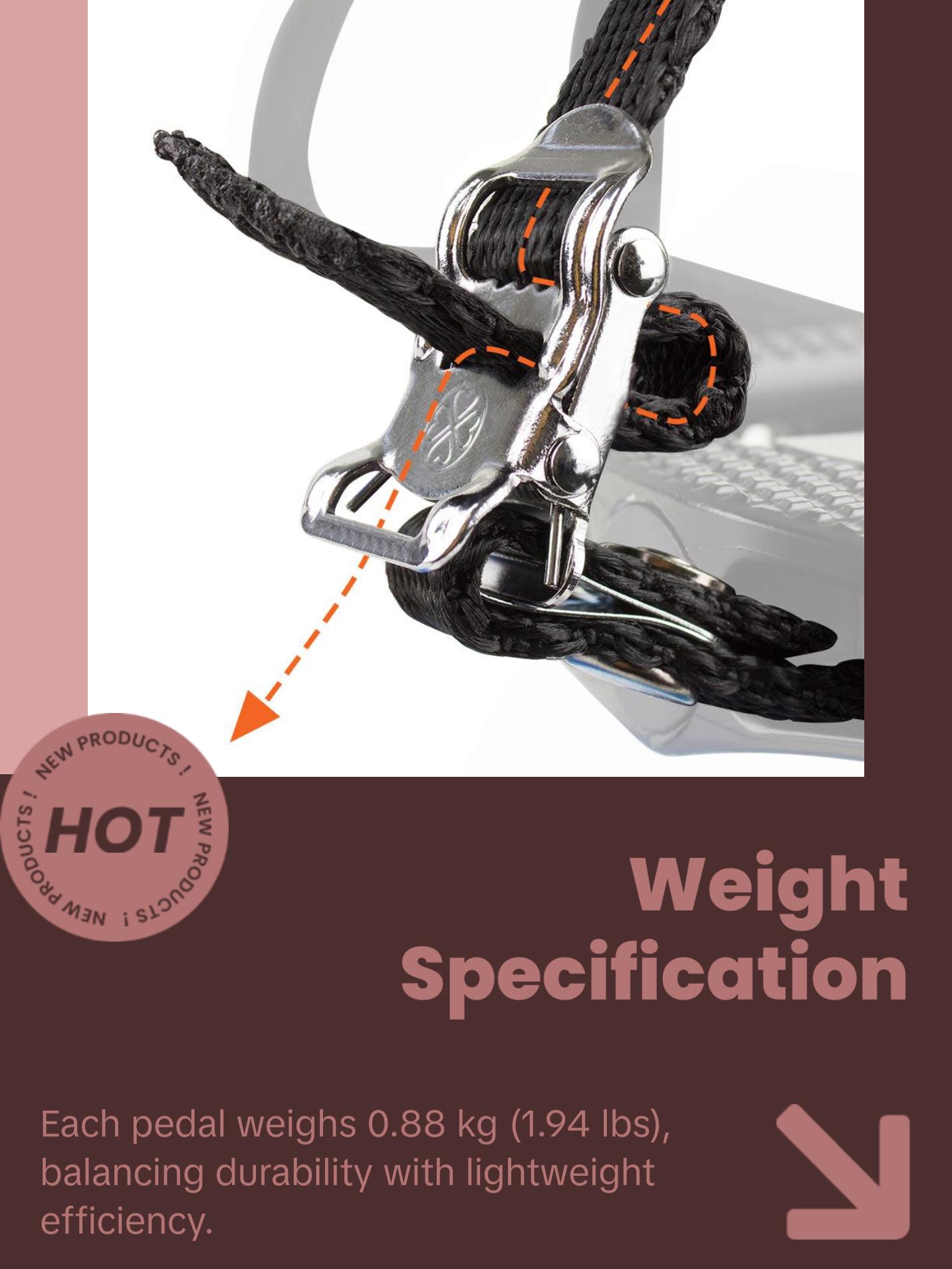 BV Bike 9/16in Pedals with Toe Clips (Shimano SPD Cleats included) | BV-PD-S5