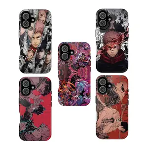 Gravitiq, Jujutsu Kaisen Anime Collage Phone Case, Magnetic MagSafe Case For iPhone 12 To 17 Pro Max, Shockproof Tough Protective Cover, Anti Scratch Armor Case, Anime Fan Gift