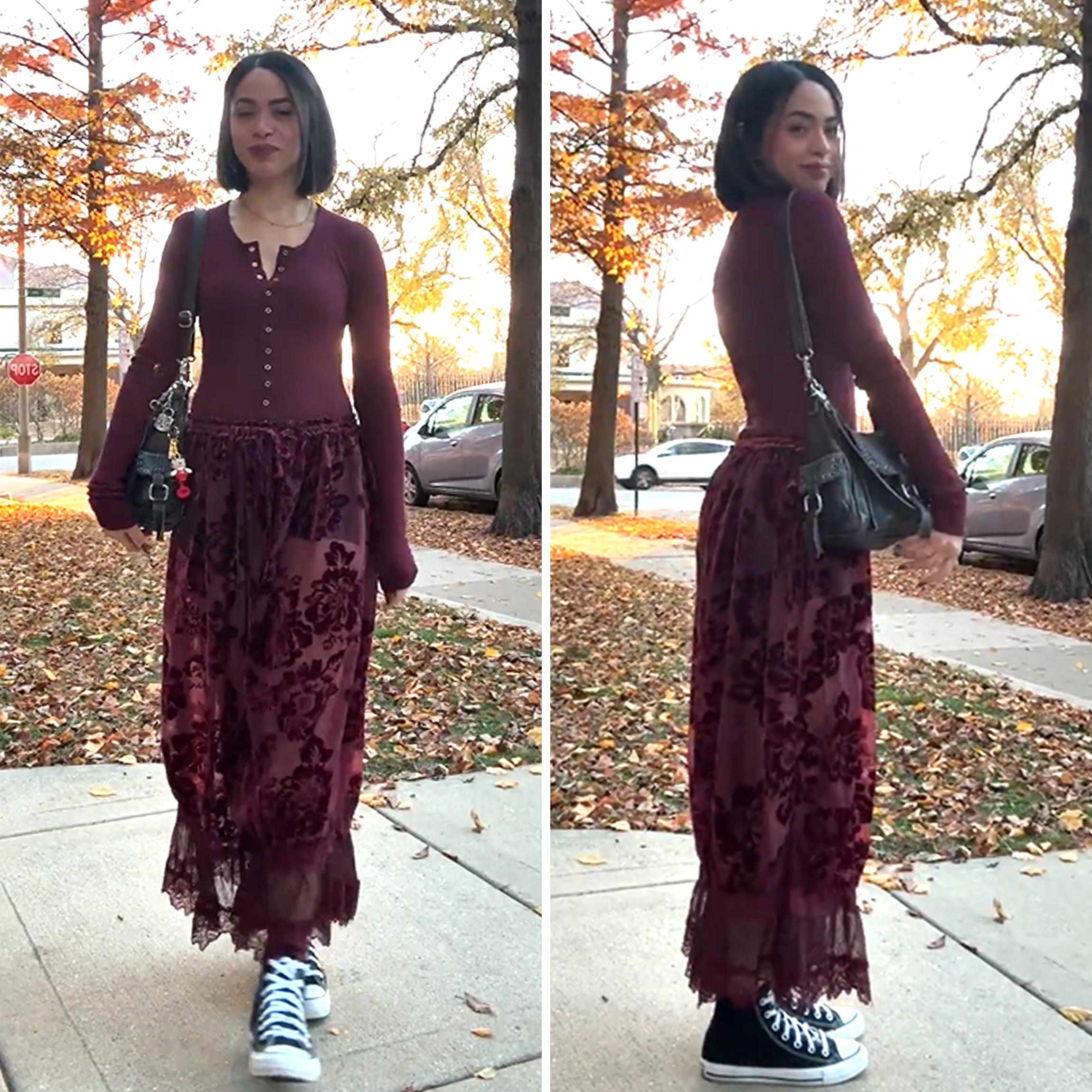 Buenoble Women's Forever Young Burnout Bloomer Pants Vintage Velvet Floral Lace Pants Soft Sheer Pull-On Pants SpringStatements