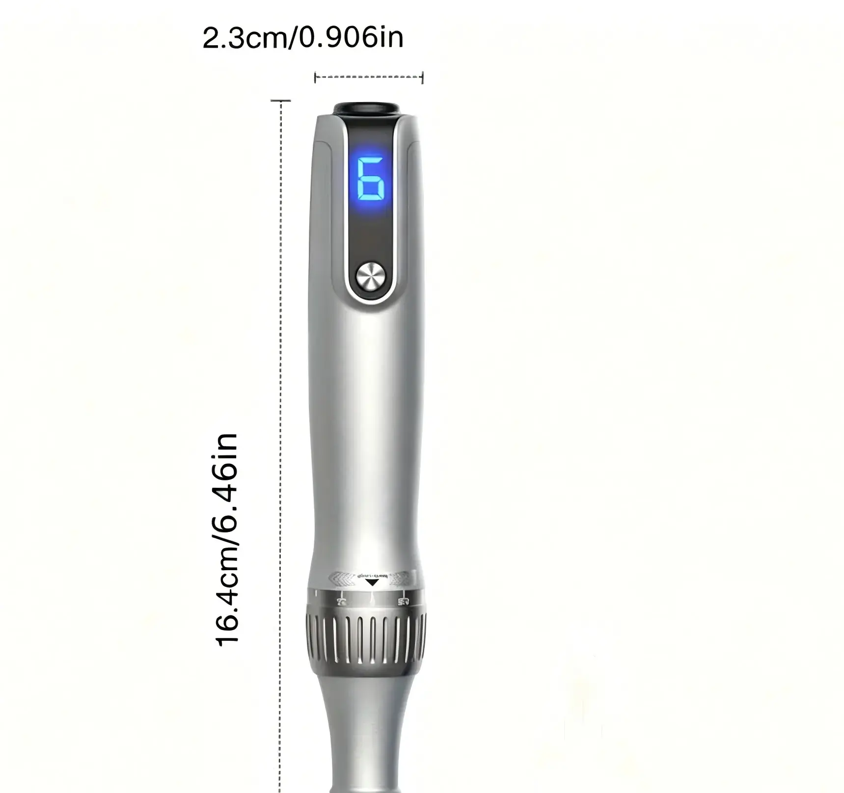 M8S Nano Beauty Unisex Skin Aesthetics Force Device with 6 Speed Levels LED Digital Display for Efficient Full-Face Treatments Type-C Fast Charge All-Metal Body Ergonomics