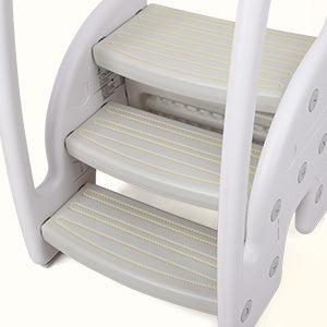 GARVEE Adjustable Step Stool for Toddlers - Perfect for Bathroom, Kitchen, and Potty Use, Featuring a Safe Handle for Easy Climbing and Stability, Ideal for Growing Children to Reach Counters and Sinks GARVEE Adjustable Step Stool for Toddlers - Perfect for Bathroom, Kitchen, and Potty Use, Featuring a Safe Handle for Easy Climbing and Stability, Ideal for Growing Children to Reach Counters and Sinks