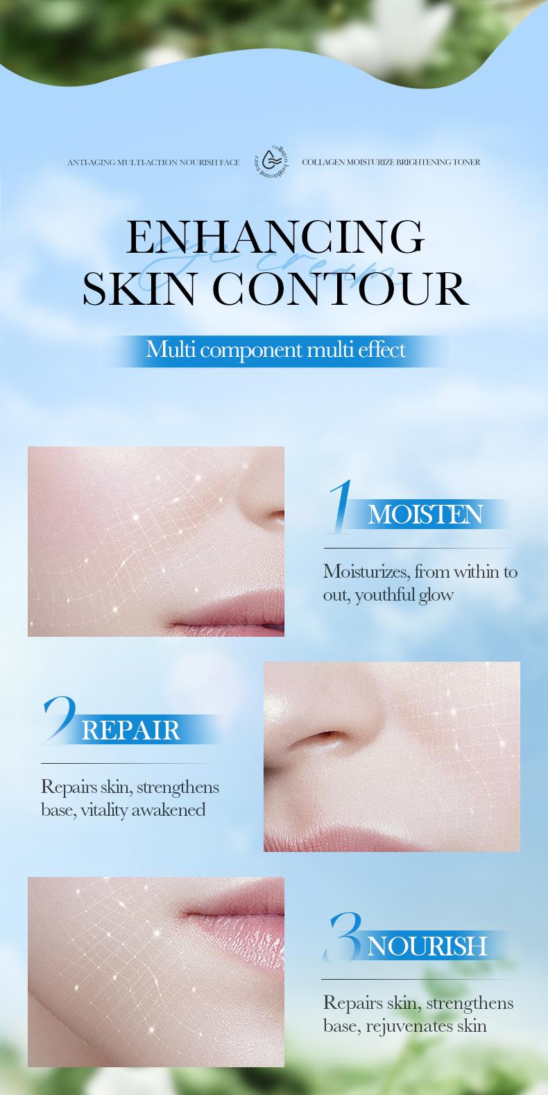 Collagen Moisturizing Brightening Toner Anti-Aging Hydrating Firming Skin Care