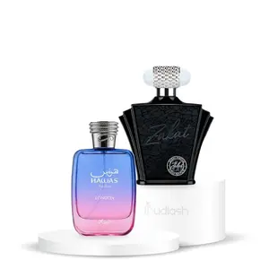 Rasasi Hawas London + Zakat Z6 Multi-Pack Unisex Eau De Parfum, 100 ML, Citrus-Fruity-Sweet-Vanilla Fragrance