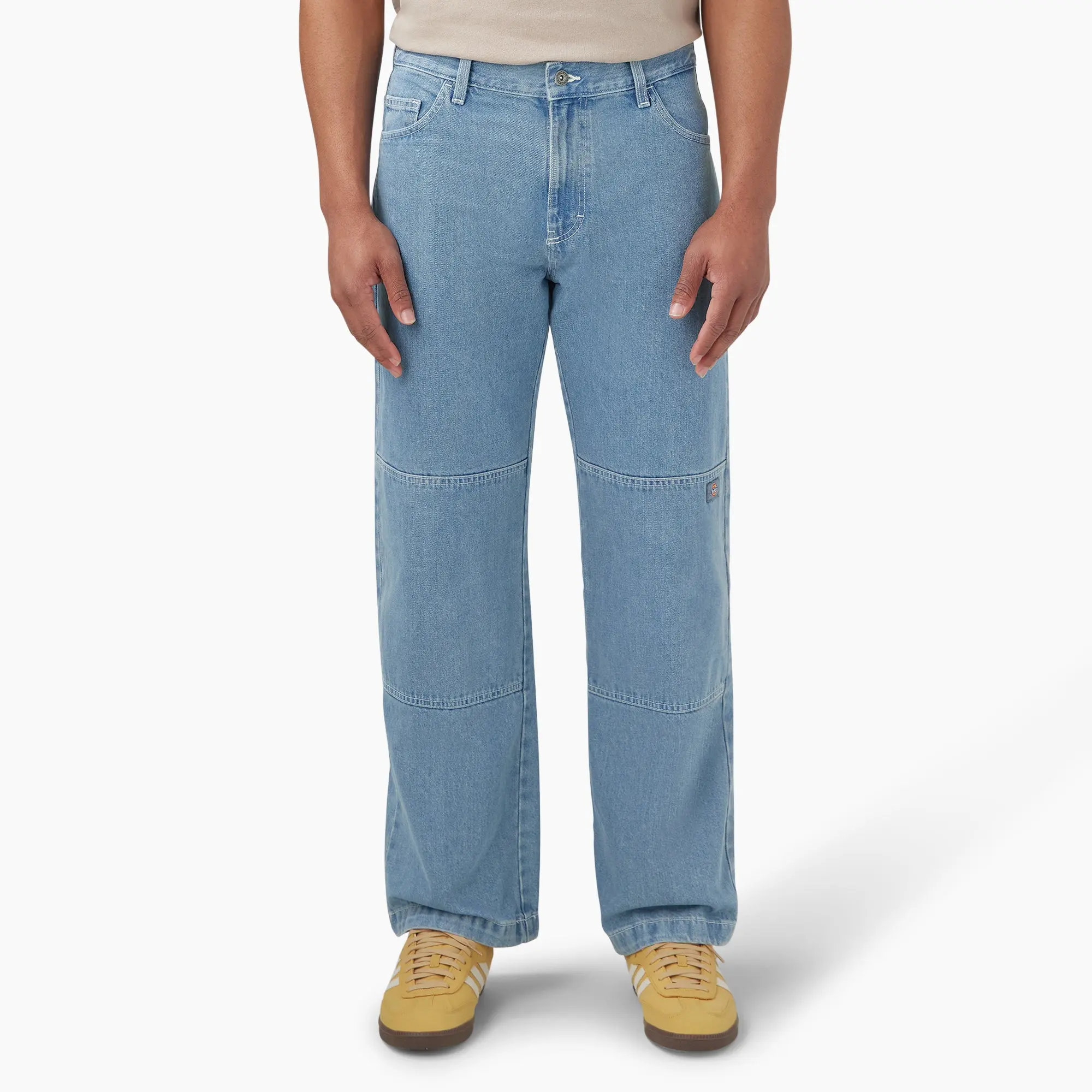 Dickies Loose Fit Double Knee Jeans,Utility Pockets, Durable Workwear Style