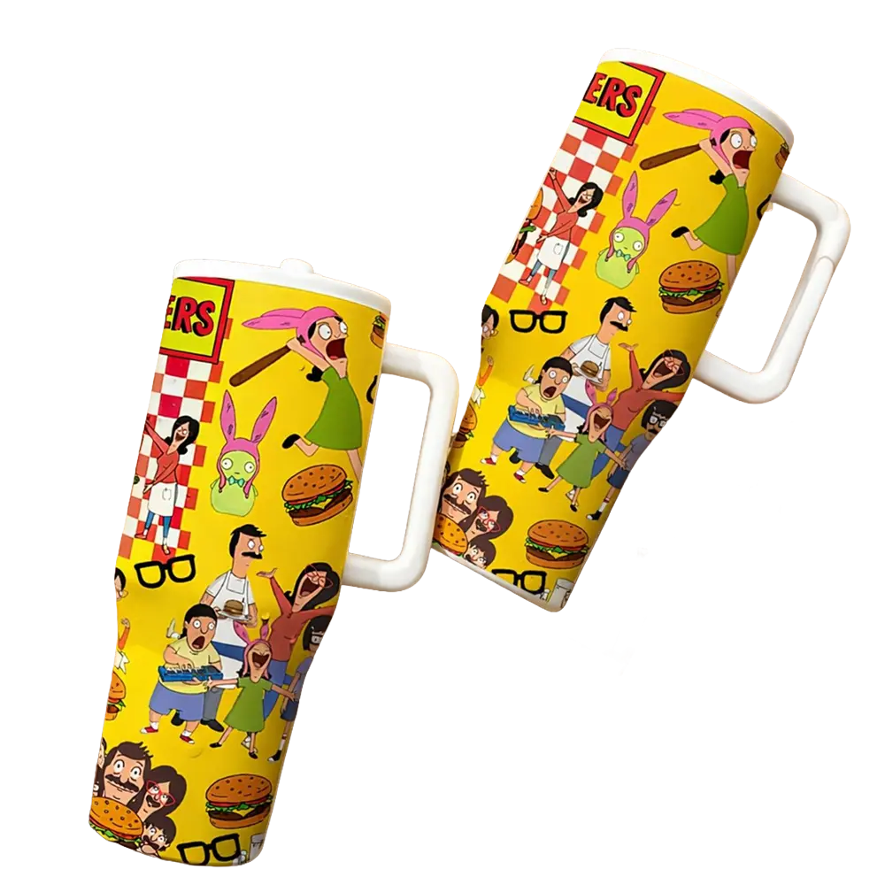 Bobbs Burgers Cartoon Family Mug, Funny Animated Sitcom Drinkware For Men Women, Cozy Novelty Travel Cup, Everyday Birthday Gift Idea | 040326.C00144.ID03