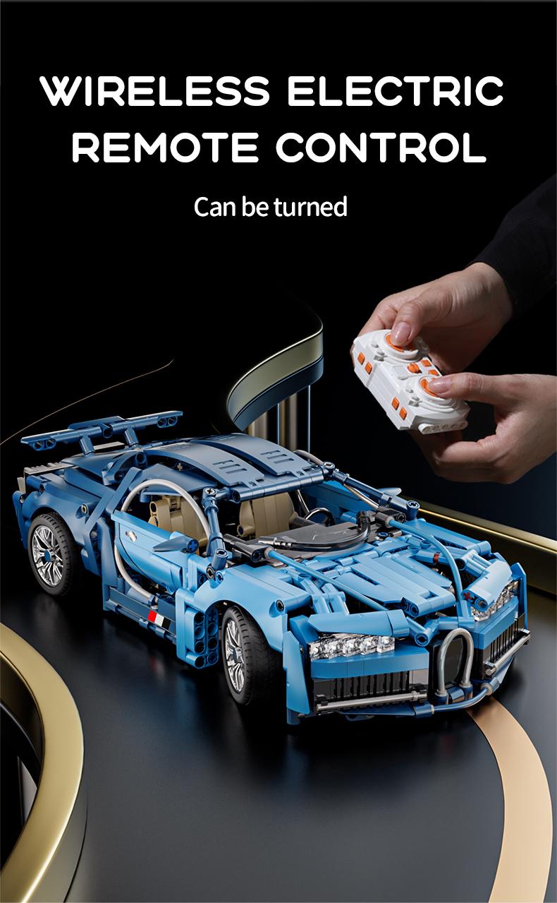 【1:14】 Pink sports car building blocks, assembled sports car, pulled back car, racing car, educational toy car, assembled model, cool birthday gift