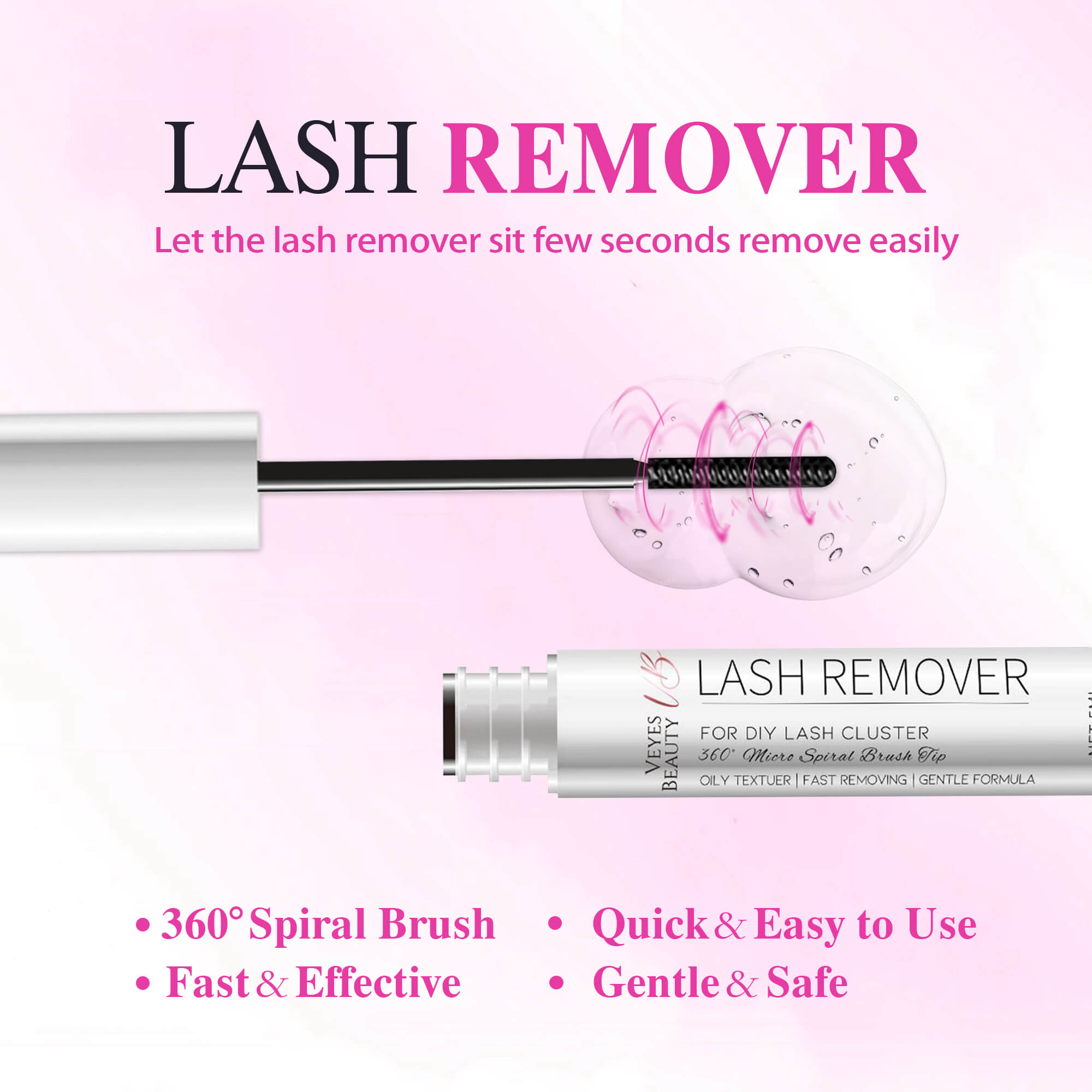 VEYESBEAUTY Dreamy Cluster Lashes Kit Individual Lash Extensions With Bond & Seal+ Tweezer Newbie's Five-Second DIY Dramatic Volume Eyelash Wispy Faux Mink Lash Mixed Length Tray for Self Application at Home Makeup Cosmetic