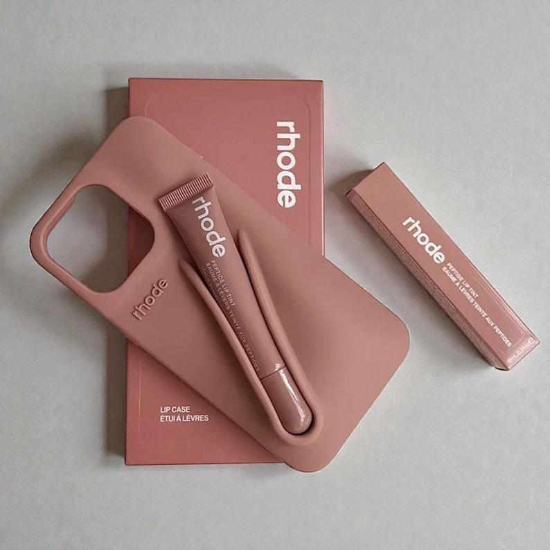 Rhode Phone Case Bundle with Lip Tint (And Bonus Gift) - Viral 3D Silicone Holder - Full Set for iPhone 11 - 17 Pro Max